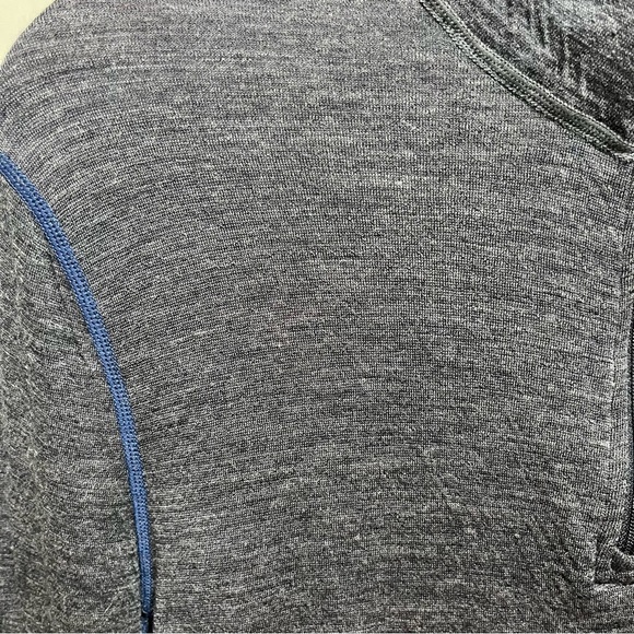 Pendleton Charcoal Wool Blend Base Layer 1/4 Zip Sweater Hiking Outroor Camping - Picture 6 of 11